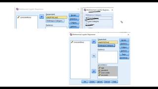 Multinomial logistic regression using SPSS July 2019 [upl. by Wain240]