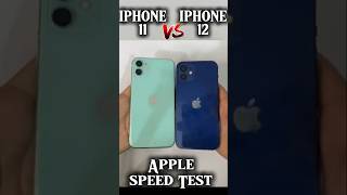 iPhone 12 vs iPhone 11 Speed test app shorts shortsbeta [upl. by Stratton]