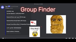 New Roblox group finder 1 Million finds per minute patched [upl. by Aztin]