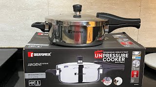 Bergner Stainless Steel Pressure Cooker Honest Review  Bergner 35 litre Pressure Cooker review [upl. by Hilaire]