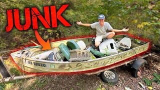 I BUILT a boat from JUNK [upl. by Zaremski]