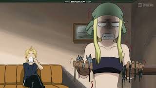 Fullmetal Alchemist Brotherhood  Winry hits Edward and Alphonse for breaking their body parts [upl. by Osmond]