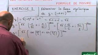 53 Nombres complexes  Formule de Moivre [upl. by Allveta710]