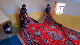 Nomadic House Decoration carpeting the bedroom and preparing a dreamy kitchen for Razieh [upl. by Oinotnaesoj241]