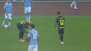 Lazio vs InterMilan Ciro Immobile RED CARD for hitting Arturo Vidal 2020 [upl. by Garey]