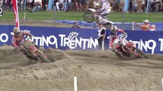 Jeffrey Herlings amp Jorge Prado epic battle MXGP of The Netherlands 2016  motocross [upl. by Ichabod]