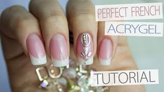 How to French PolyGel Nails Tutorial  Reffil French Nails Professionally [upl. by Buchanan600]