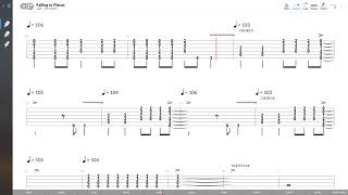 Faith No More  Falling To Pieces LEAD GUITAR TAB PLAY ALONG [upl. by Theresa957]