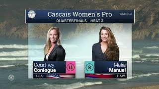 Cascais Womens Pro Quarterfinals Heat 3 [upl. by Nellak271]