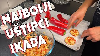 Za samo 8 minuta imate brzi recept za UŠTIPKE  Paprika i sir u savršenoj kombinaciji 🌶️🧀 [upl. by Ocimad782]