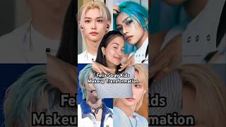 “ATTEMPTING” Makeup Transformation into Felix of Stray Kids 🙏🏼❤️ straykids kpop makeuptutorial [upl. by Godwin]