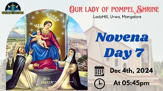 Novena  Day 7  Our Lady of Pompei Shrine Urwa Dec 4th 2024 [upl. by Wyne]