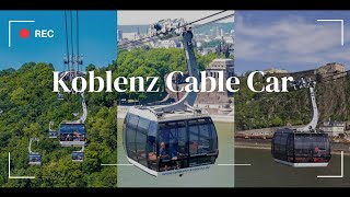 Koblenz Cable Car Seilbahn Koblenz  Amazing Germany [upl. by Lehcim]