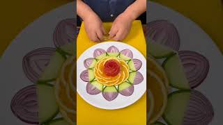 Cómo hacer platos para decoración de mesa con frutas y verduras  Ideas de platos decorativos [upl. by Avat129]