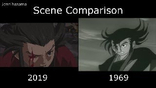 Hyakkimaru VS Tahomaru  Dororo 1969 vs 2019  Dororo Comparison  どろろ シーン 比較 [upl. by Leibarg]