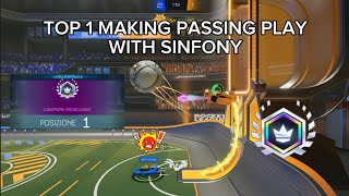 Top 1 Making Passing Play With Sinfony  Rocket League Sideswipe [upl. by Anide]