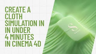 Cinema 4D Tutorial  Create a Cloth Simulation in under 4 minutes [upl. by Nazler]