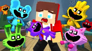 JJ vs Smiling Critters  Maizen Minecraft Animation [upl. by Novyaj]