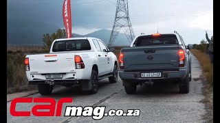 DRAG RACE Toyota Hilux 24 GD6 vs Nissan Navara 25D [upl. by Eisenhart]