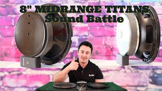 18 Sound 8M400 8quot VS Eminence 107748 8quot Best car audio Midrange Speakers Vocal Sound Bass Test [upl. by Bonine]