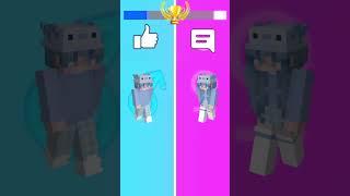 Minecraft singing contest 🤩 Axelotl Girls Vs Boys minecraft shorts animation [upl. by Chally]