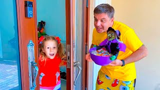 Nastya and dad Halloween toys and stories for kids [upl. by Boj]