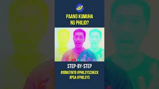 PAANO MAGREGISTER SA PhilSys STEPBYSTEP  National ID  idnatinto philsys psa philid [upl. by Reld]