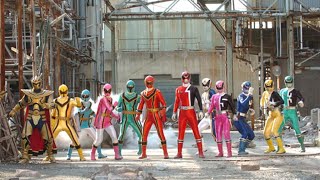 Magiranger Vs Dekaranger Henshin amp Roll Call [upl. by Eiclud]