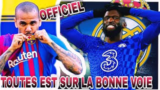 Officiel✅ Dani Alves inscrit au BarçaMessi RüdigerMorataCoutinho  👉infos [upl. by Eirelam]