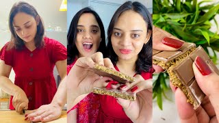 Making VIRAL DUBAI KUNAFA CHOCOLATE😋 Raw Video UNEDITED 🤫 dubaichocolate [upl. by Niu]