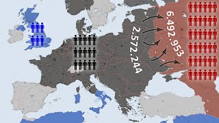 World War II Every Day with Army Sizes [upl. by Brocklin]