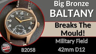 New Bronze Field Watch from Baltany Its Bigger but Is it Better [upl. by Hcib]