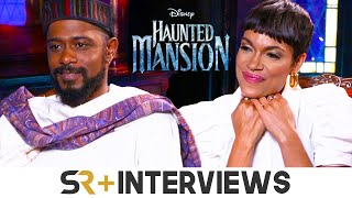 Rosario Dawson amp Lakeith Stanfield On Balancing Grief amp Comedy In Haunted Mansion [upl. by Clifton]