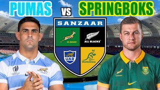 ARGENTINA vs SPRINGBOKS 2024 Rugby Championship Live Commentary [upl. by Ternan]