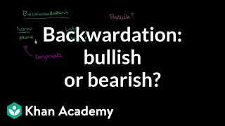 Backwardation bullish or bearish  Finance amp Capital Markets  Khan Academy [upl. by Odradlig]