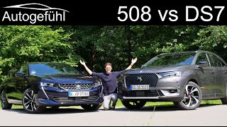 DS7 Crossback 4x4 vs Peugeot 508 SW PHEV comparison REVIEW SUV vs Estate  what’s better [upl. by Wyler]