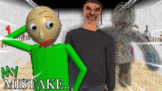 BALDIS MISTAKE AND YOU PLAY AS HIM  Baldis Basics MOD [upl. by Eden]