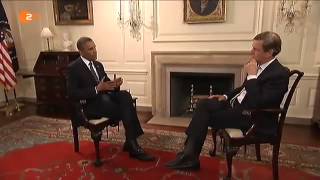 Interview Claus Kleber mit Barack Obama im ZDF heute journal am 18 Januar 2014 [upl. by Ettelegna]