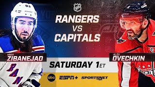 Zibanejad Rangers go head to head with Ovechkin Capitals on Saturday [upl. by Macpherson]