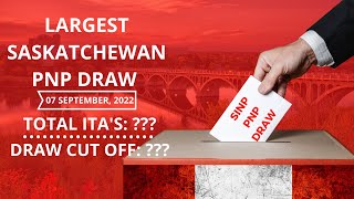 SINP PNP Draw 2022  Another Largest SINP PNP Draw September 7 2022 [upl. by Bogoch]