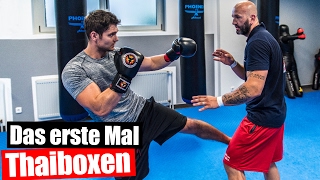 Discopumper beim Thaiboxen Training bei Weltmeister Marinko Neimarevic [upl. by Aidne]