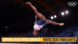 Simone Biles 🇺🇸 wins Bronze  Tokyo2020 Highlights [upl. by Hael659]