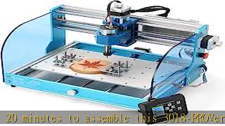 Genmitsu 3018PROVer V2 Upgraded Desktop CNC Router Machine with GRBL Offline Control Limit Switch [upl. by Neelrahs480]