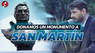 ¡HACIENDO PATRIA 🇦🇷  El Presto donó un monumento a San Martín en Villa Yacanto Córdoba [upl. by Dirk]