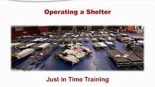 Operating a Shelter Checklist Training [upl. by Dyraj721]