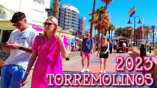 Torremolinos Spain 🇪🇸 Beautiful Sunny Morning Seafront Walk May 2023 Costa del Sol 4K [upl. by Kcirddot]