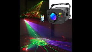 Party Lights DJ Disco Lights Sound Music Activated Strobe Dance Floor Stage Laser Beam Lighting [upl. by Eniksre]