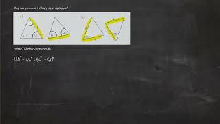 Czy narysowane trójkąty są przystające [upl. by Rednaxela]