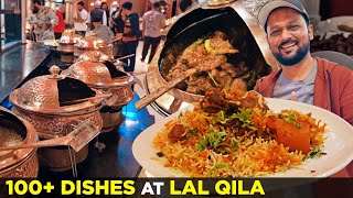 100 Dishes at Lal Qila Buffet  The Top Buffet Restaurant from Karachi in Dubai [upl. by Braynard212]