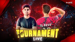 MYS SAIF IS LIVE  FREE FIRE TOURNAMENT LIVE GRAND FINAL  IPHONE 15 [upl. by Ennovahs]